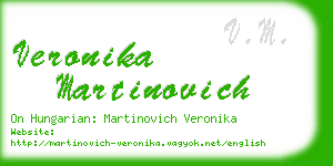 veronika martinovich business card